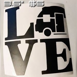 Matte Black LOVE Camping Outdoors Decal